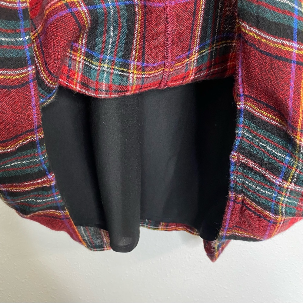 Madewell red plaid zipper detail shift dress XXS - Picture 5 of 9